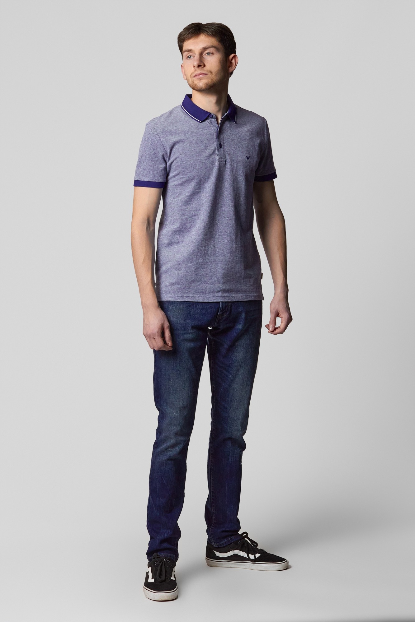 

Поло Wrangler SS REFINED POLO Regular Fit Синий XXL-00