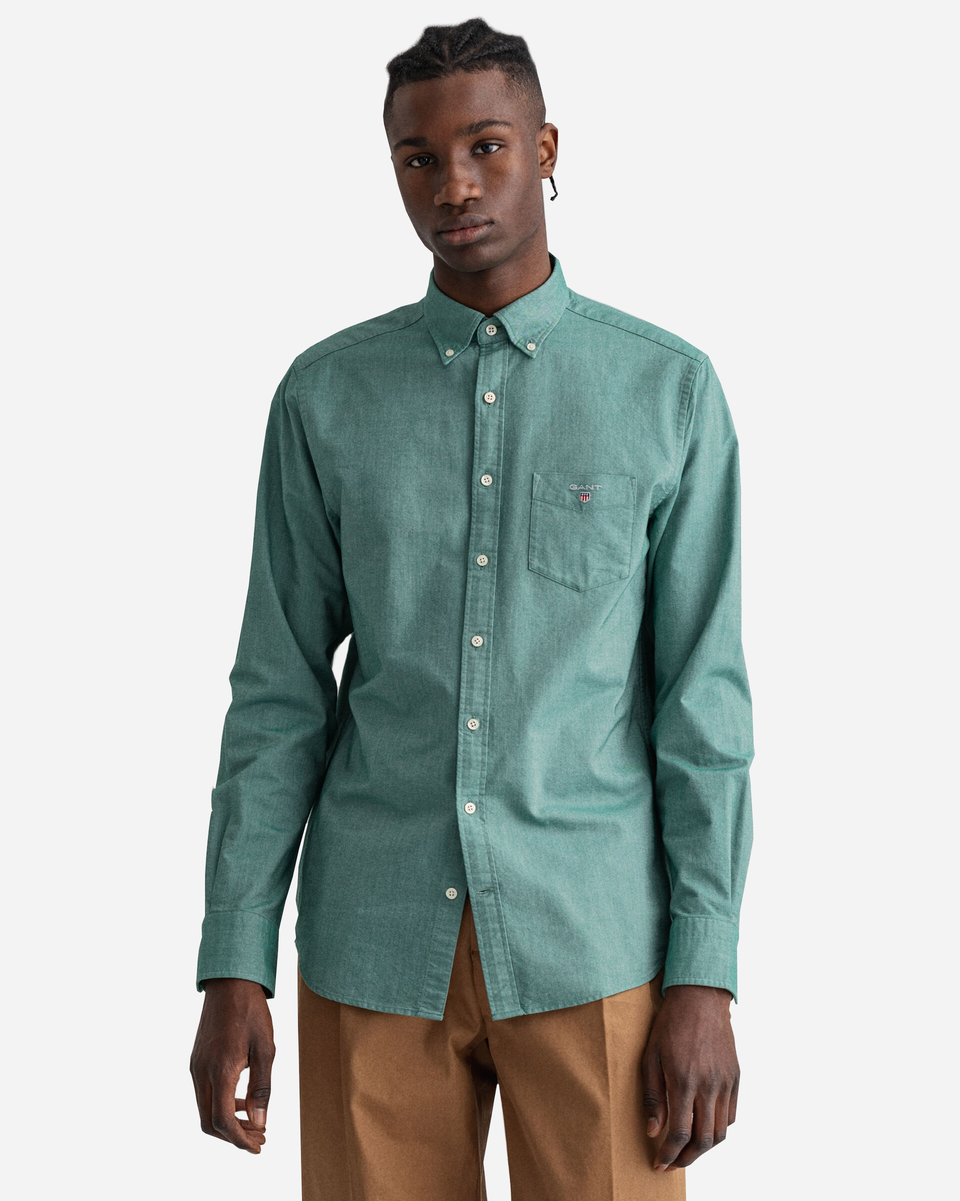 

Рубашка GANT Regord Shirt Bd 3046000  Ivy Green, Рубашка GANT Regord Shirt Bd 3046000 3XL Ivy Green