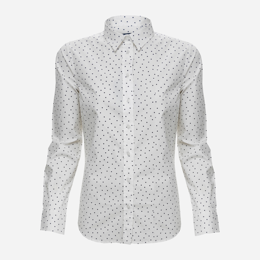 

Рубашка GANT French Dot Stretch Broadcloth 4322033  White, Рубашка GANT French Dot Stretch Broadcloth 4322033 42 White