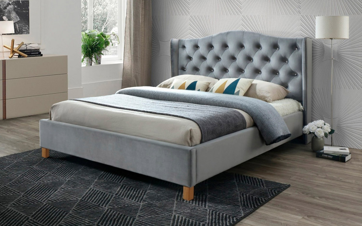 

Кровать Aspen Velvet Grey 160х200 см. Signal