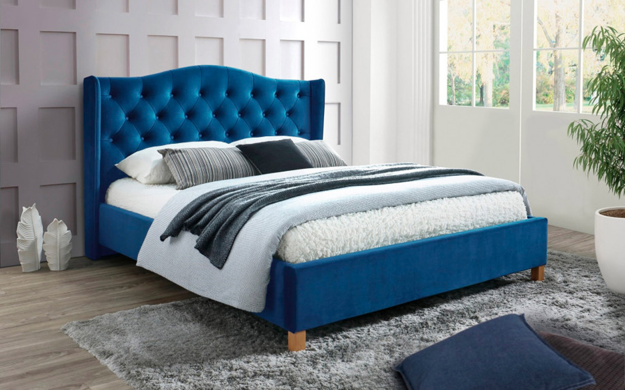 

Кровать Aspen Velvet Blue 160х200 см. Signal