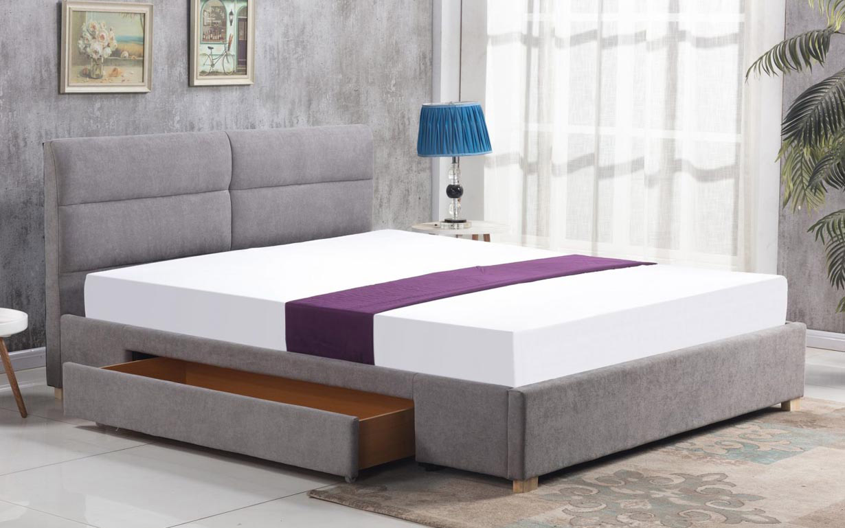 

Кровать Merida light grey 160х200 см. Halmar