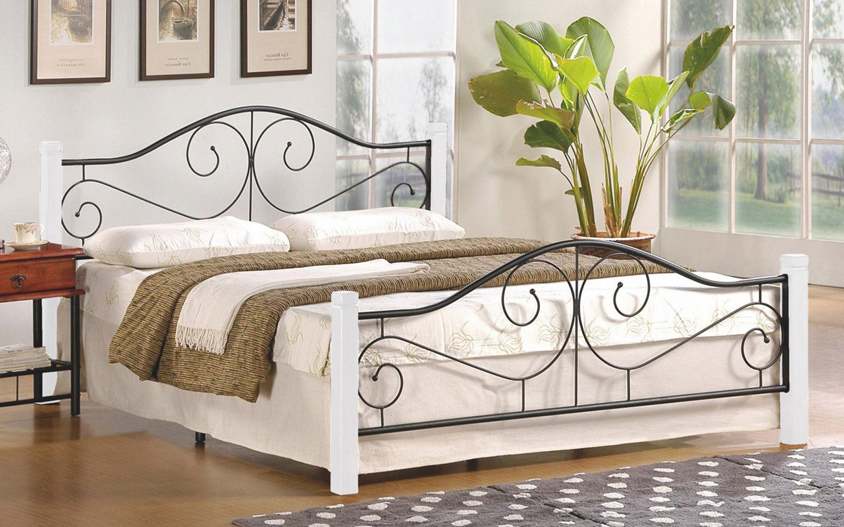 

Кровать Violetta white 160х200 см. Halmar
