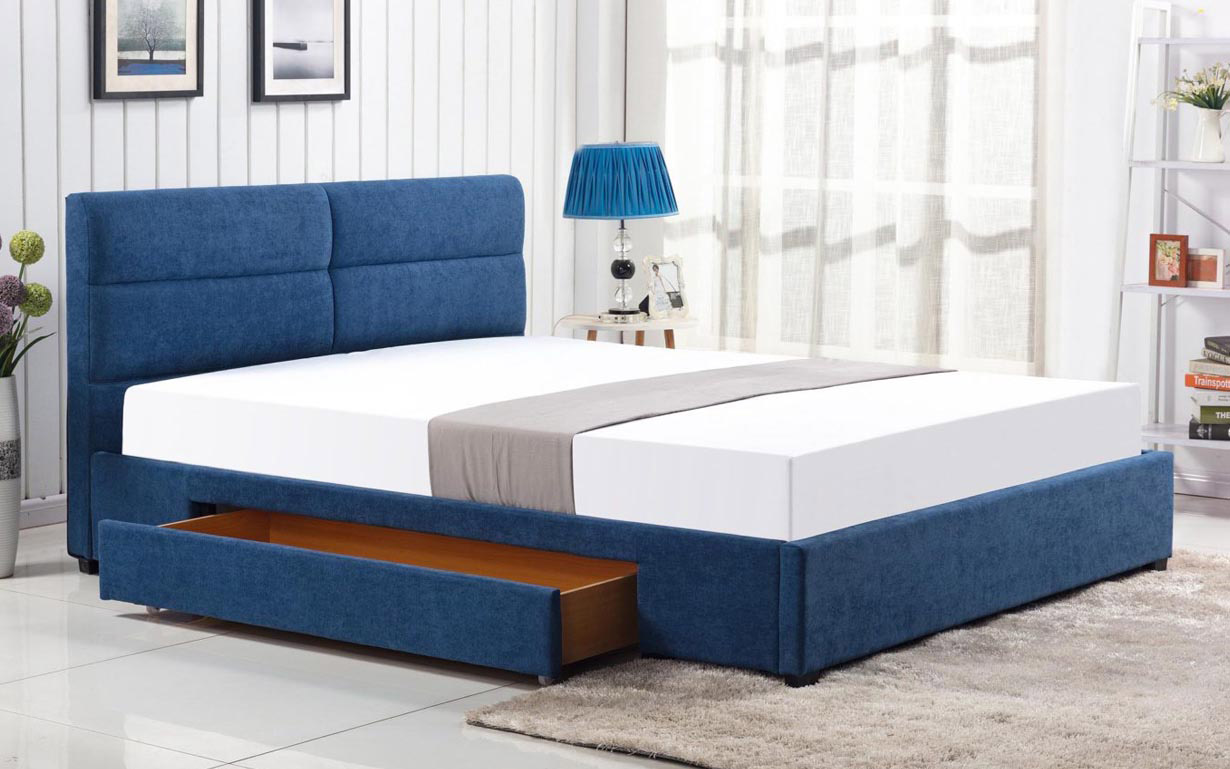 

Кровать Merida blue 160х200 см. Halmar