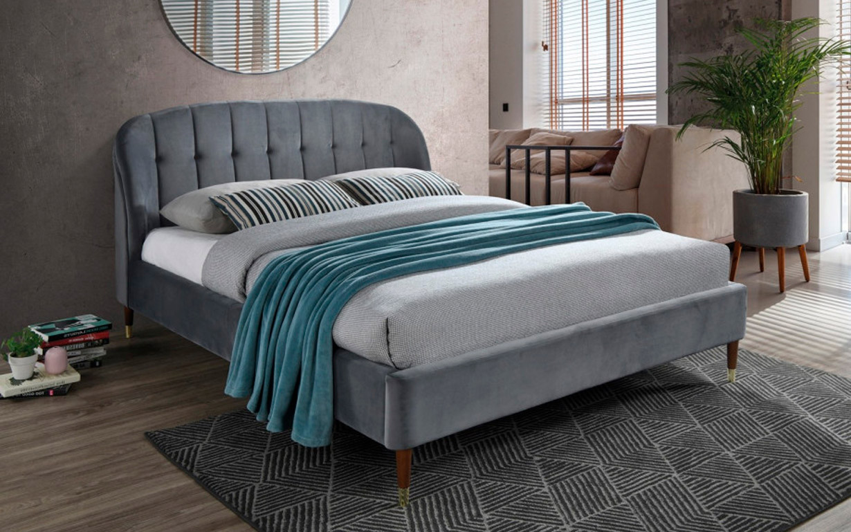 

Кровать Liguria Velevet Grey 160х200 см. Signal