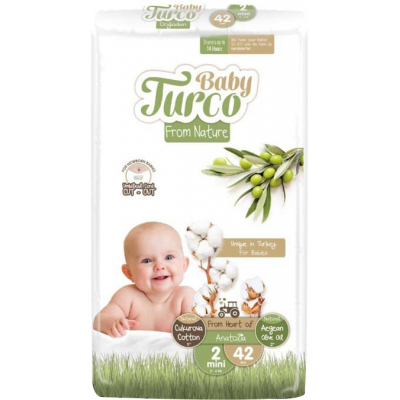 

Подгузник Baby Turco Mini Размер 2 (3-6 кг) 42 шт (8682241200023)