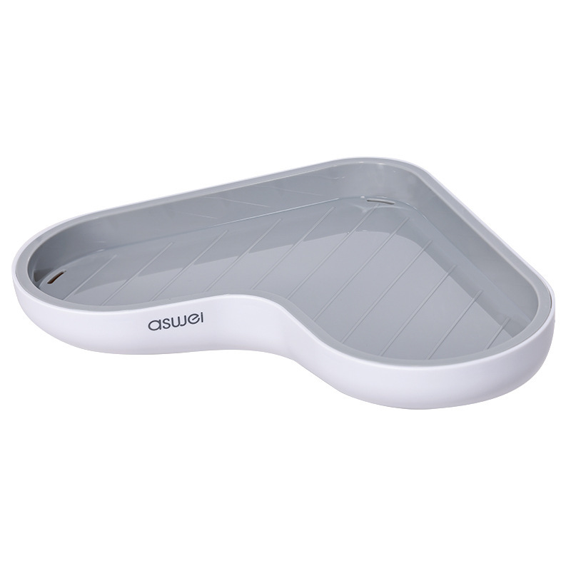 

Угловая пластиковая полка ASUJEI A2118 White/Gray