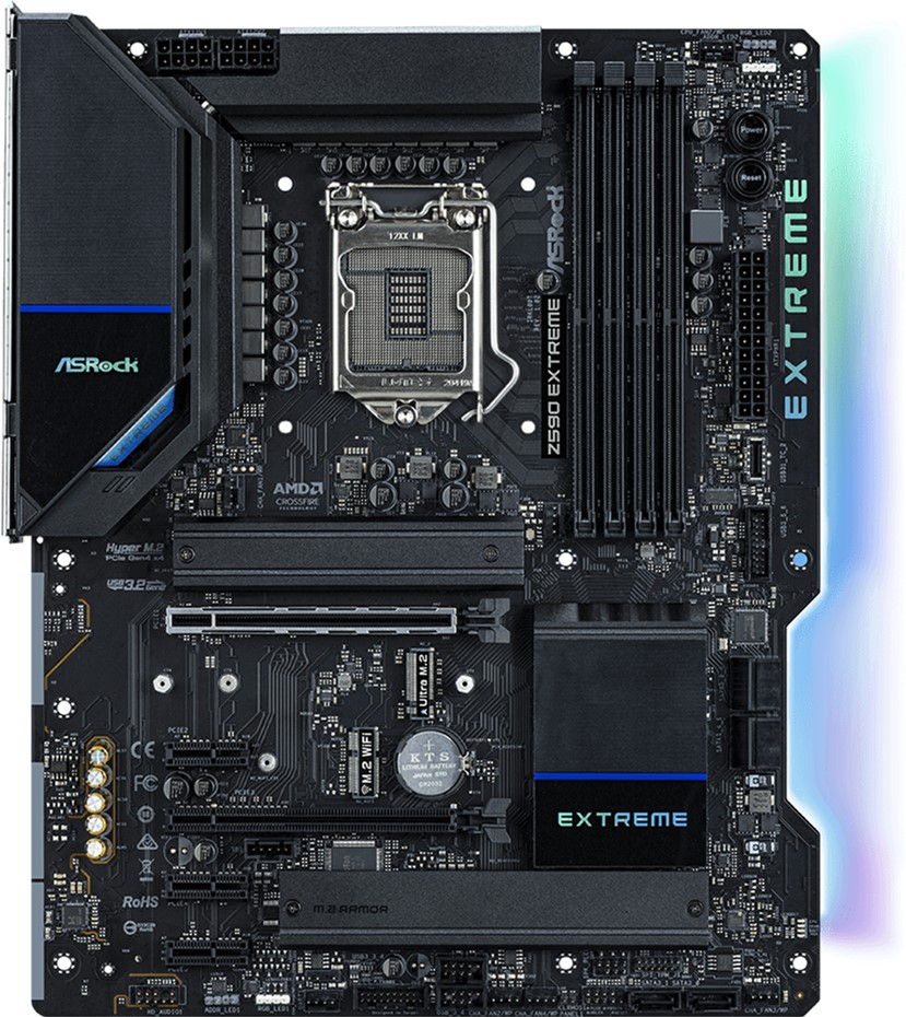 

Материнская плата ASRock Z590 Extreme (s1200, Intel Z590, PCI-Ex16)
