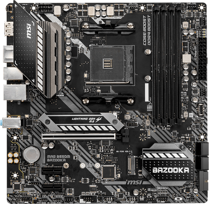 

Материнская плата MSI MAG B550M Bazooka (sAM4, AMD B550, PCI-Ex16)