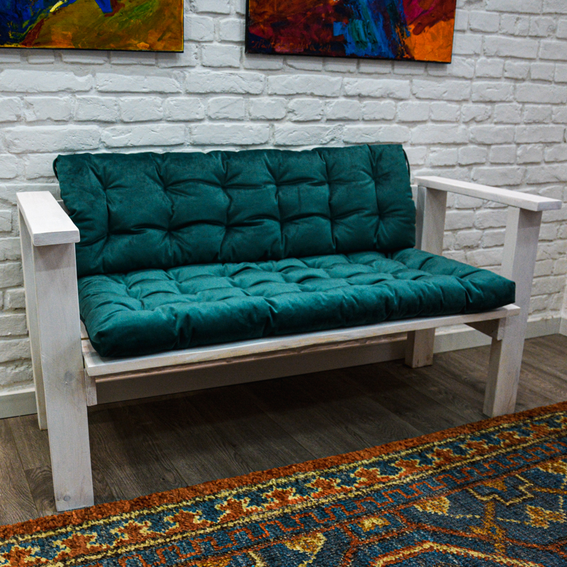 

Подушка для садовой мебели Time Textile Velours Emerald Зеленый 13737-sp 40x150