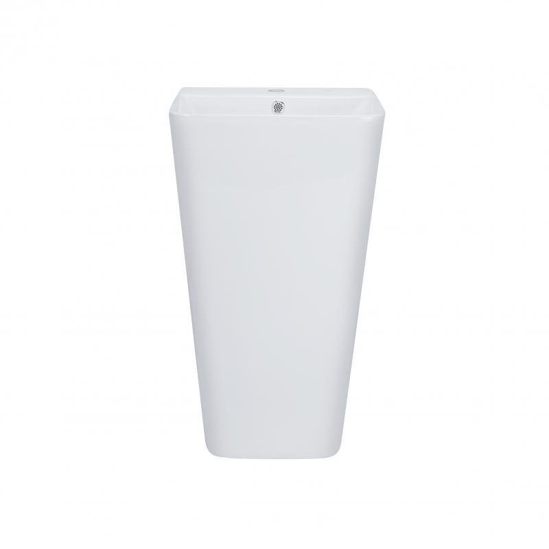

Умывальник напольный моноблок Qtap Tern 825х430х370 мм с донным клапаном белый глянец