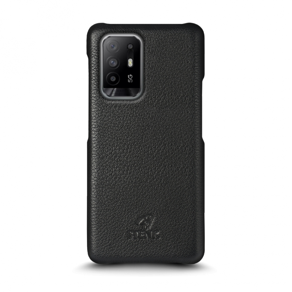 

Кожаная накладка Stenk Cover для OPPO Reno5 Z 5G Чёрная