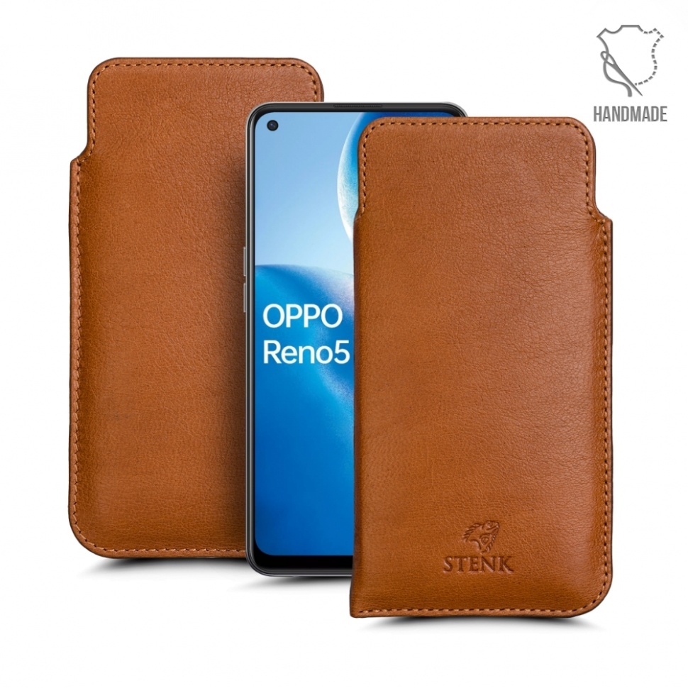 

Футляр Stenk Elegance для OPPO Reno5 Z 5G Camel