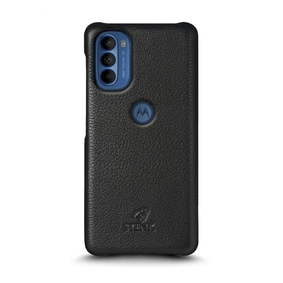 

Кожаная накладка Stenk Cover для Motorola Moto G41 Чёрная