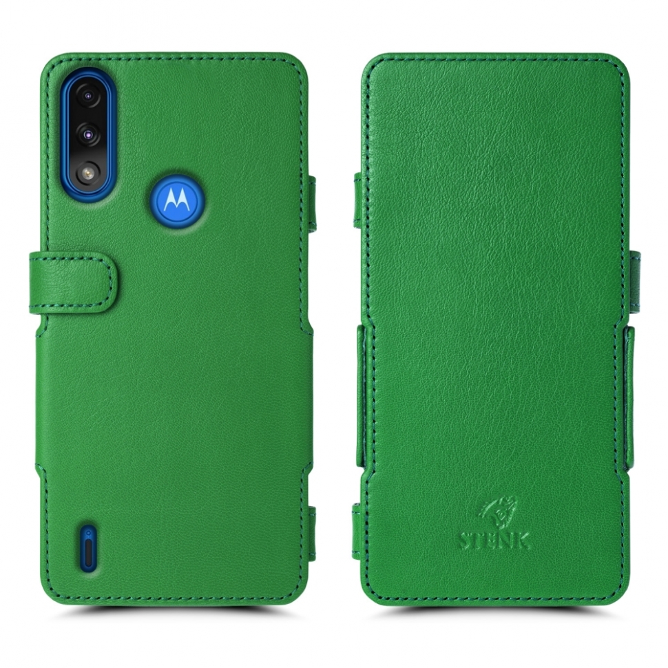 

Чехол книжка Stenk Prime для Motorola Moto E7 Power Зелёный