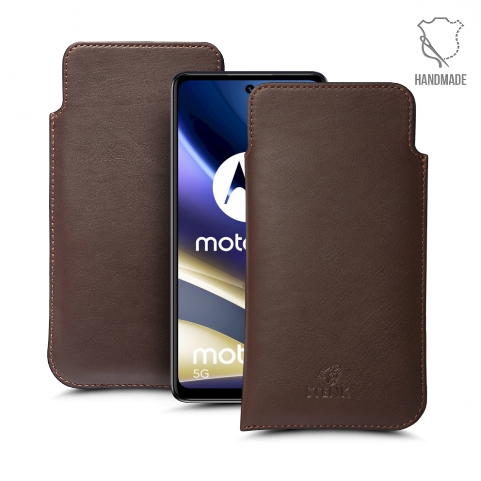 

Футляр Stenk Elegance для Motorola Moto G51 5G Коричневый