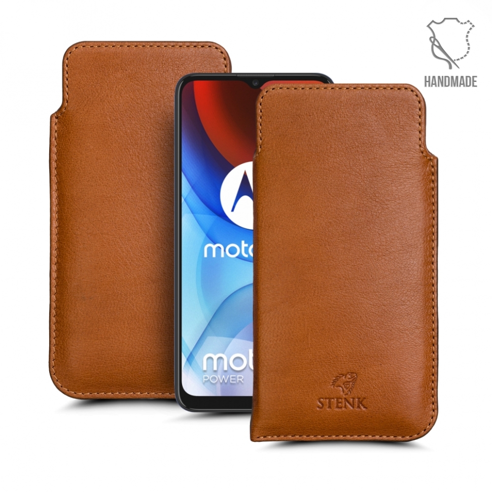 

Футляр Stenk Elegance для Motorola Moto E7 Power Camel