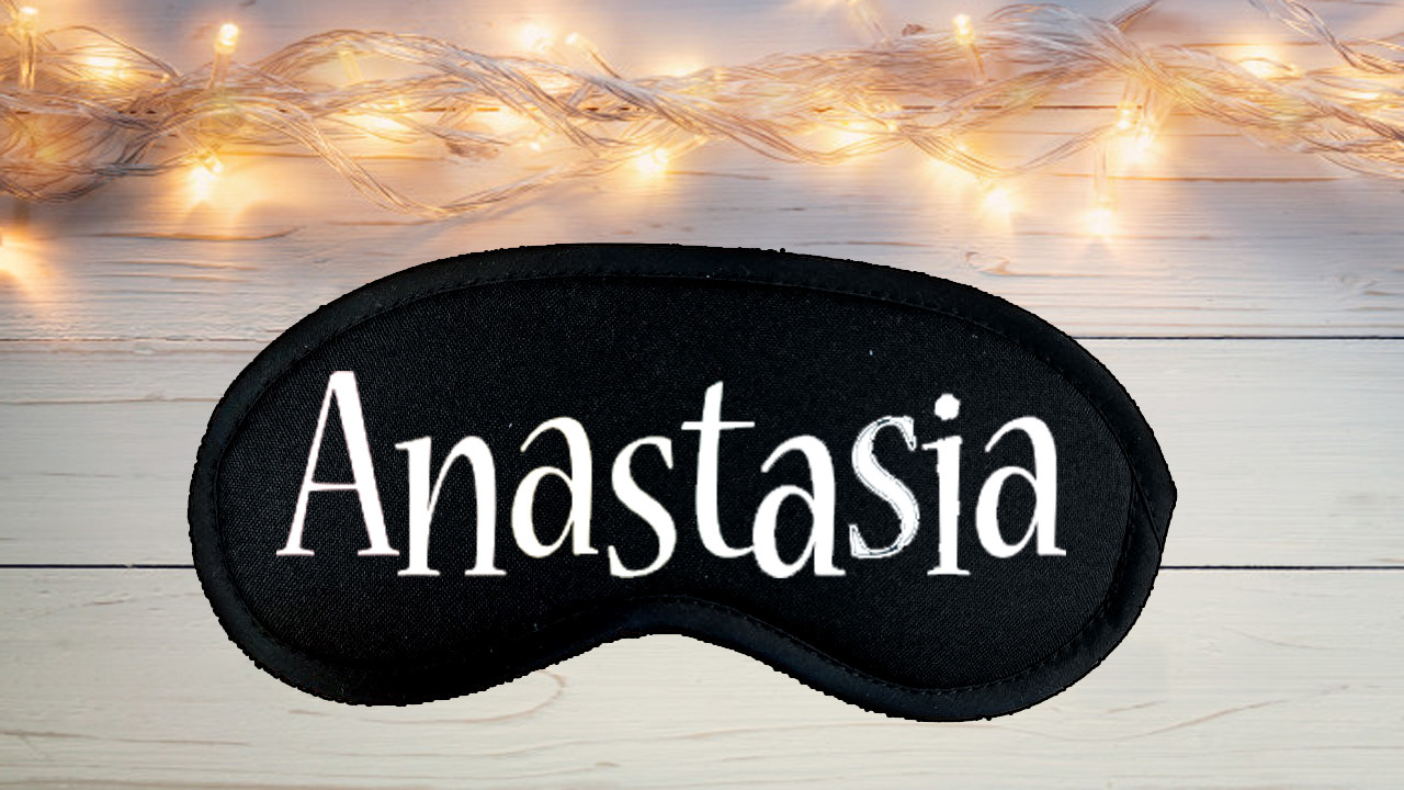 

Маска для сна (на глаза) с принтом "Anastasia"