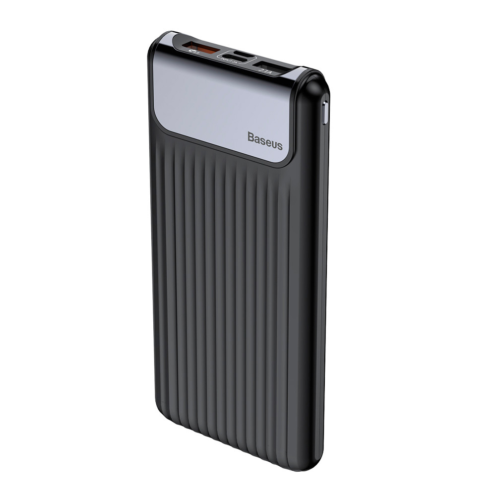 

УМБ Baseus Thin QC3.0 M+T Daul input 10000mAh Black