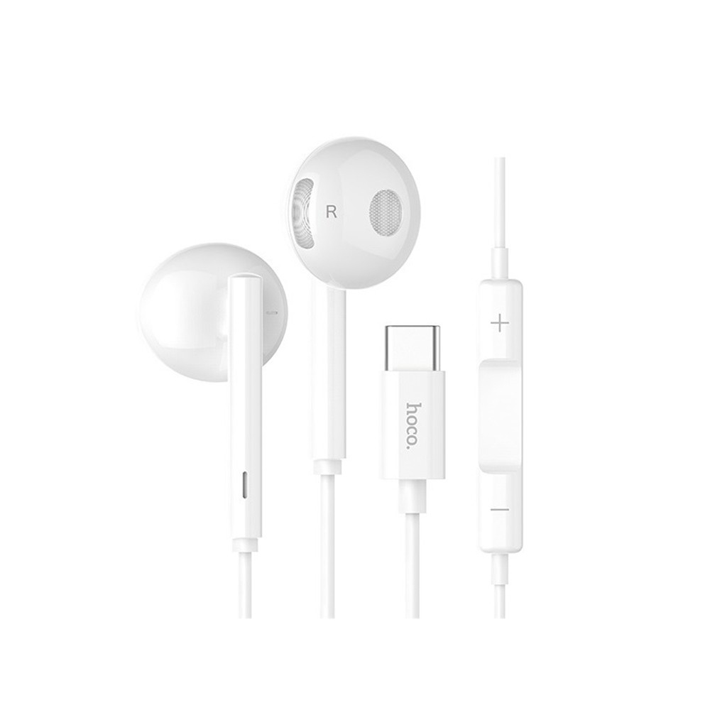 

Наушники Hoco L10 Acoustic Type-C wired earphones with mic White