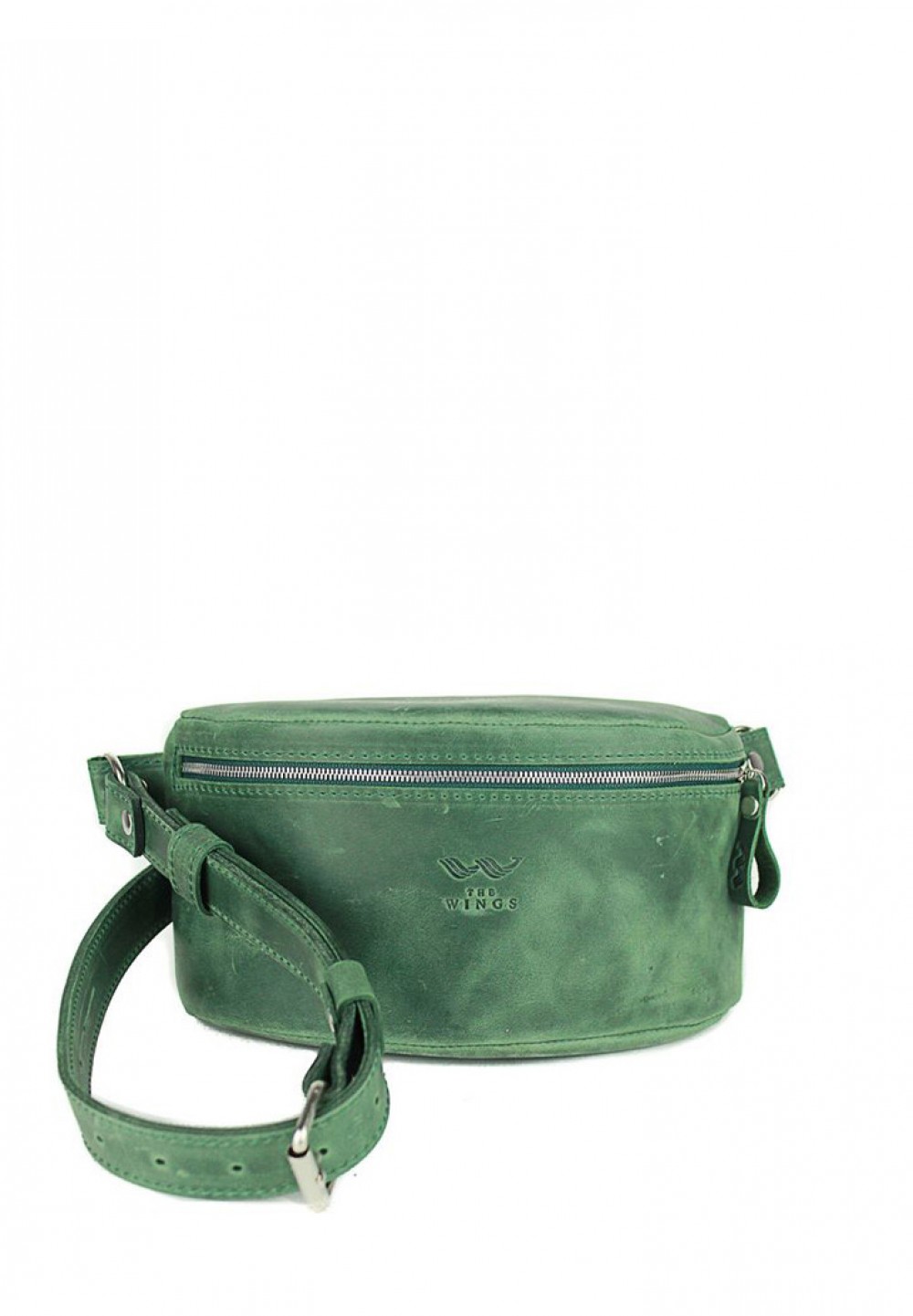 

Женская кожаная поясная сумка зеленая винтажная TW-BELTBAG-GREEN-CRZ
