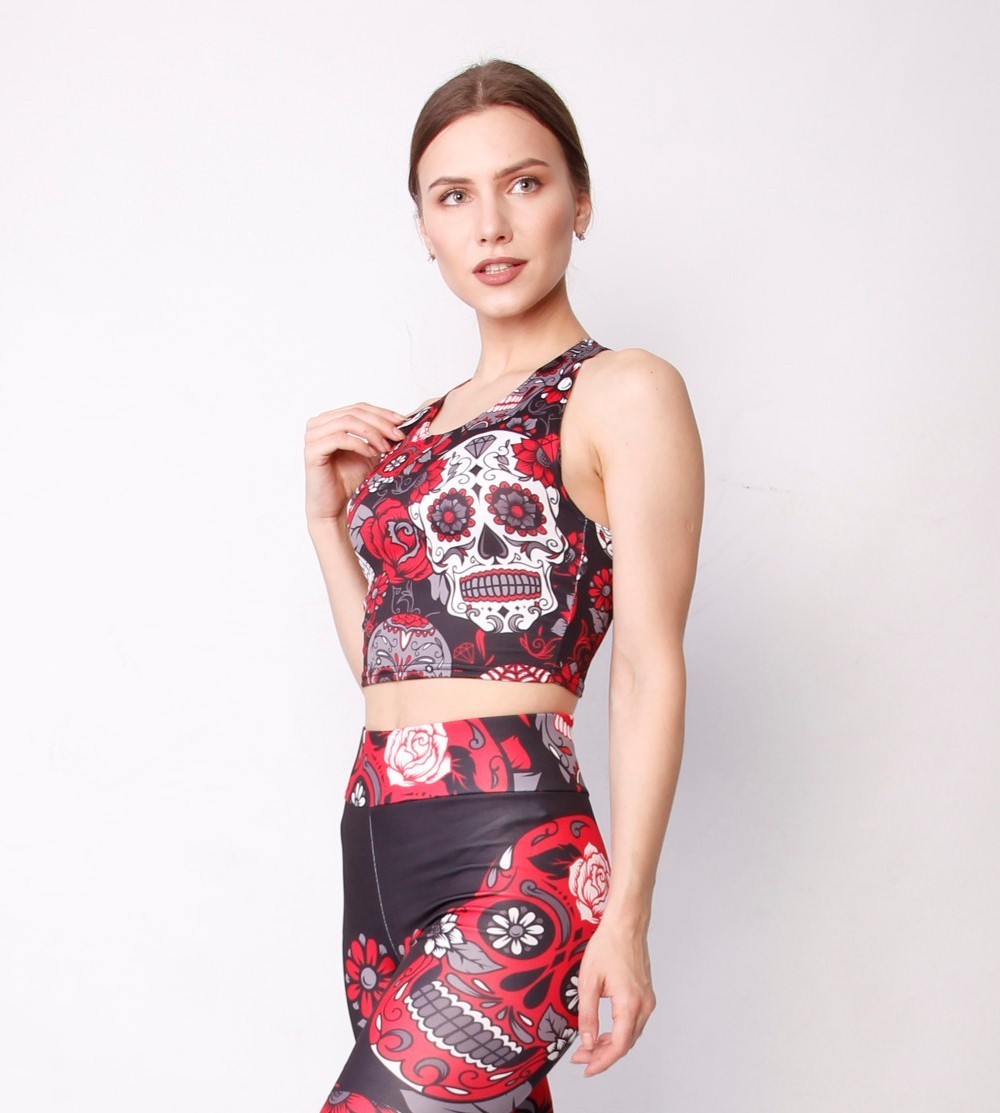 

Спортивный топ PRINTFIT 35КЧ 44 красный череп