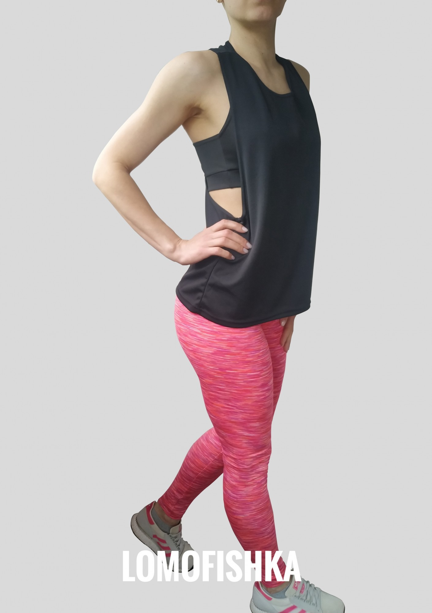 

Комплект для фитнеса (лосины+топ+майка) PRINTFIT 02ФЛ3537 42 "Фламинго"