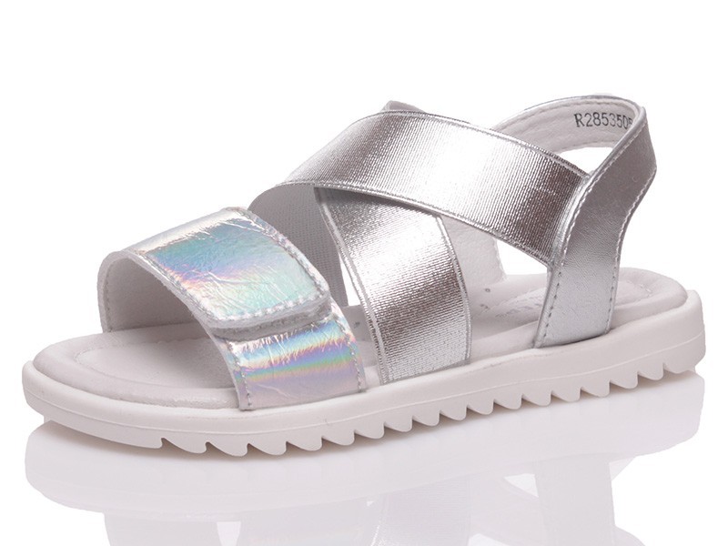 

Босоножки кожаные WEESTEP R285350593 S 26 17 см серебряные