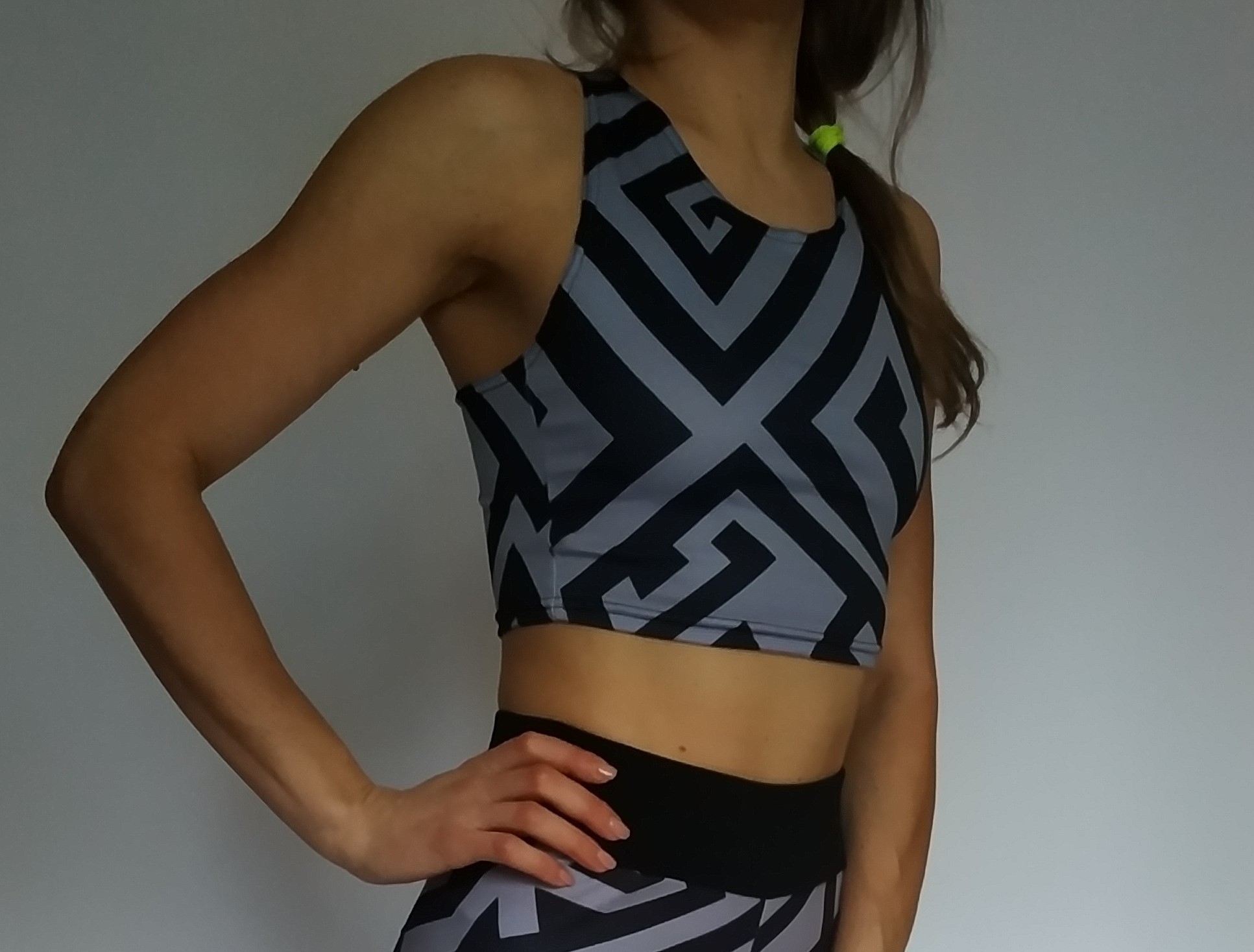 

Спортивный топ PRINTFIT 35ЛС 44 Лабиринт серый