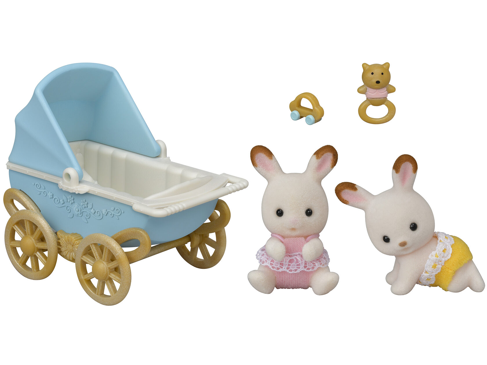 

Игровой набор Sylvanian Families Шоколадные Кролики-двойняшки с коляской (5432)