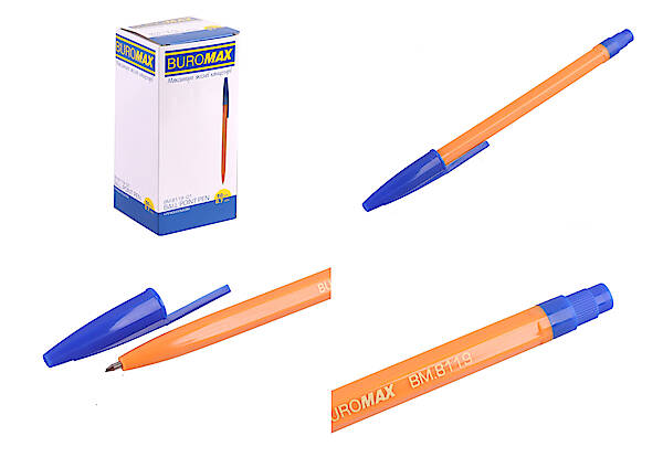 

Ручка шариковая ORANGE, синяя (50 штук) Buromax (BM.8119-01)