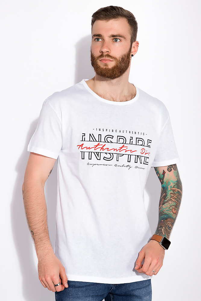 

Футболка с надписью Time of Style 134P003-8 4XL Белый
