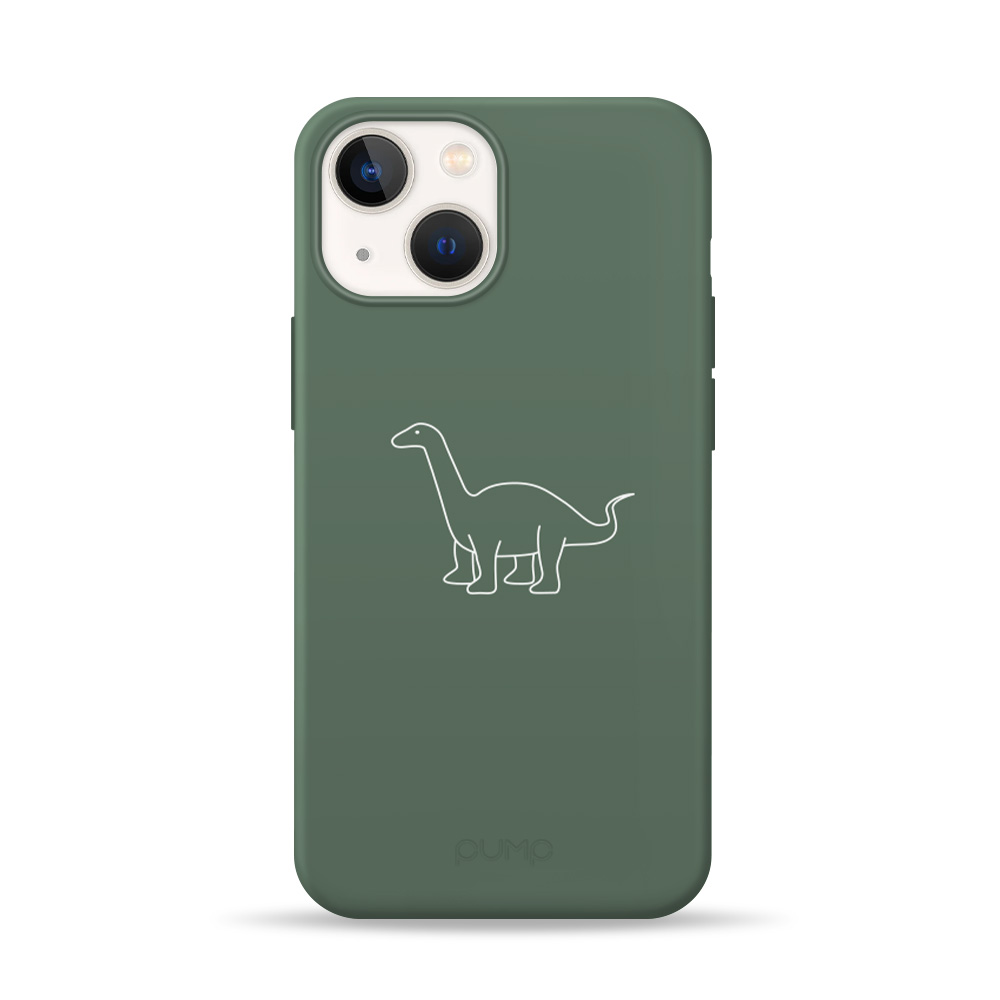 

Чехол для iPhone 13 mini Pump Silicone Minimalistic Case Dino