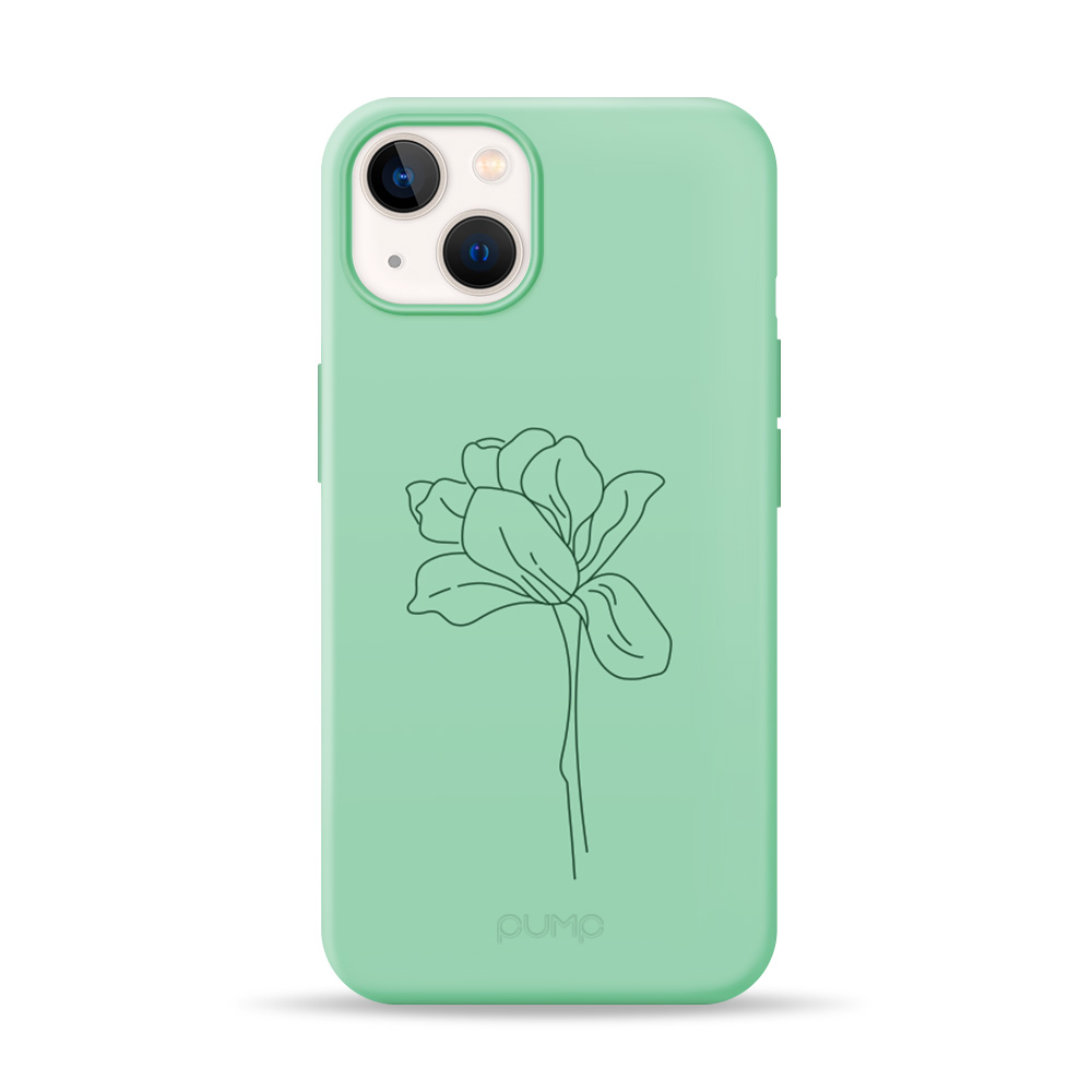 

Чехол для iPhone 13 Pump Silicone Minimalistic Case Bloom Flower