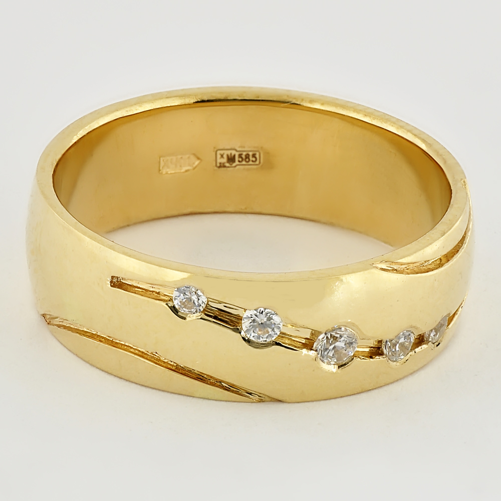 

Обручальное кольцо из желтого золота Alexs Jewel O0073-43320002