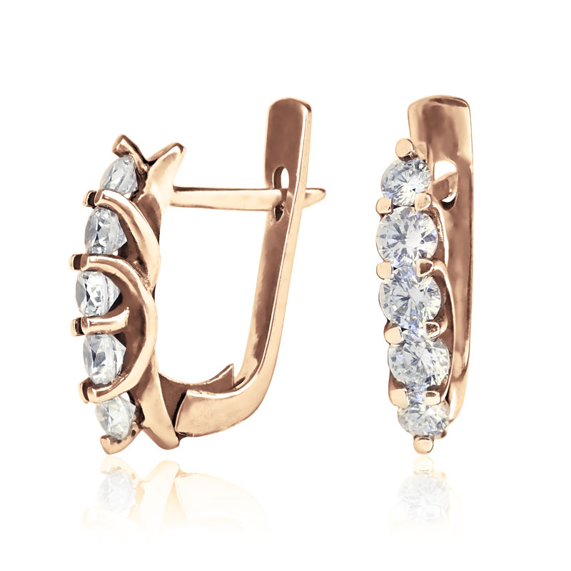 

Серьги из красного золота Alexs Jewel C305-5194