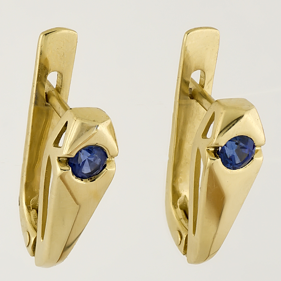 

Серьги из желтого золота Alexs Jewel C151-3958