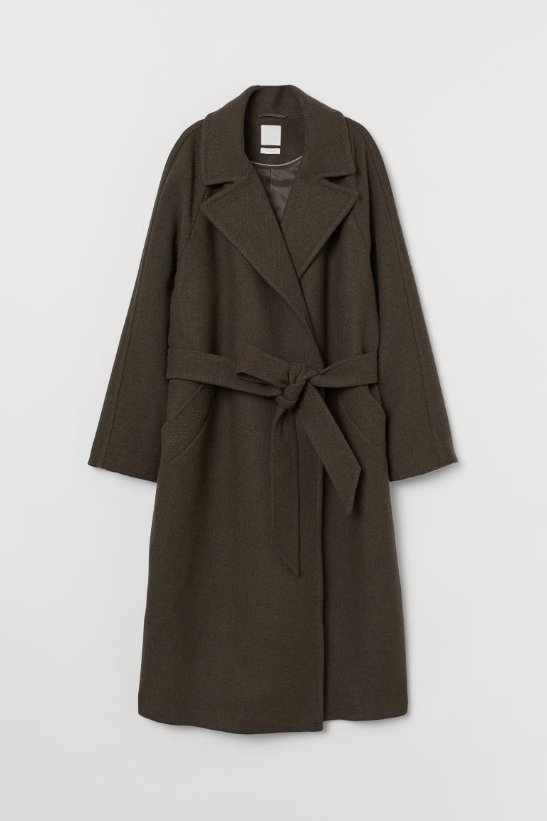 

Пальто H&M  Темно-коричневый, Пальто H&M XS Темно-коричневый