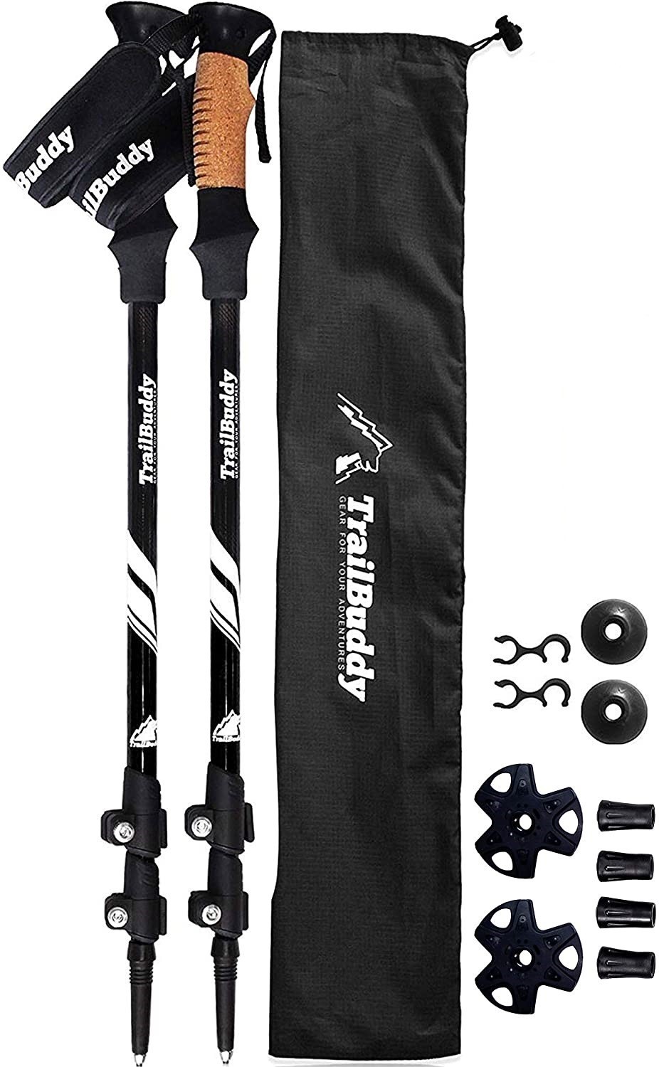 

Трекинговые палки Trailbuddy Черные tr106