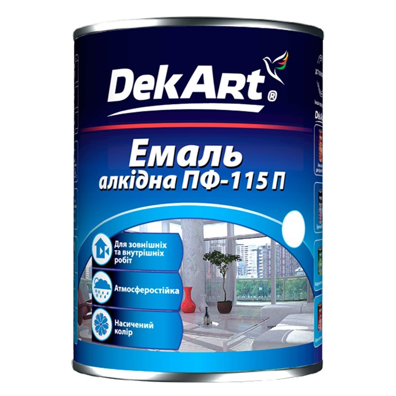 

Эмаль алкидная ПФ-115П DekArt глянцевая темно-зеленая 50 кг