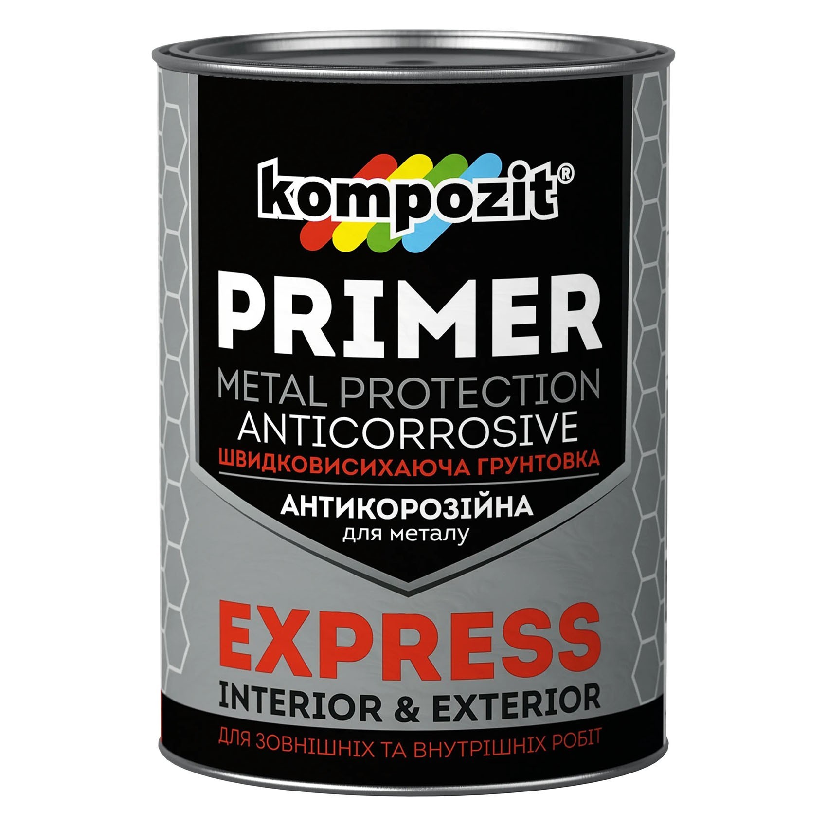 

Грунтовка антикоррозионная Kompozit EXPRESS Светло-серая 12 кг