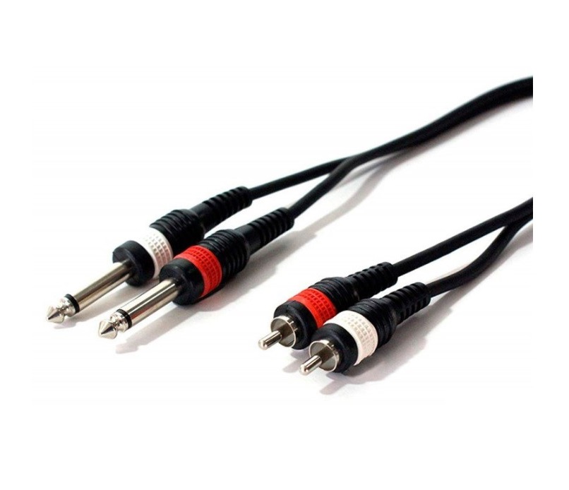 

Готовый аудио кабель 2xJack 6,3 — 2xRCA BIG XC002 5м