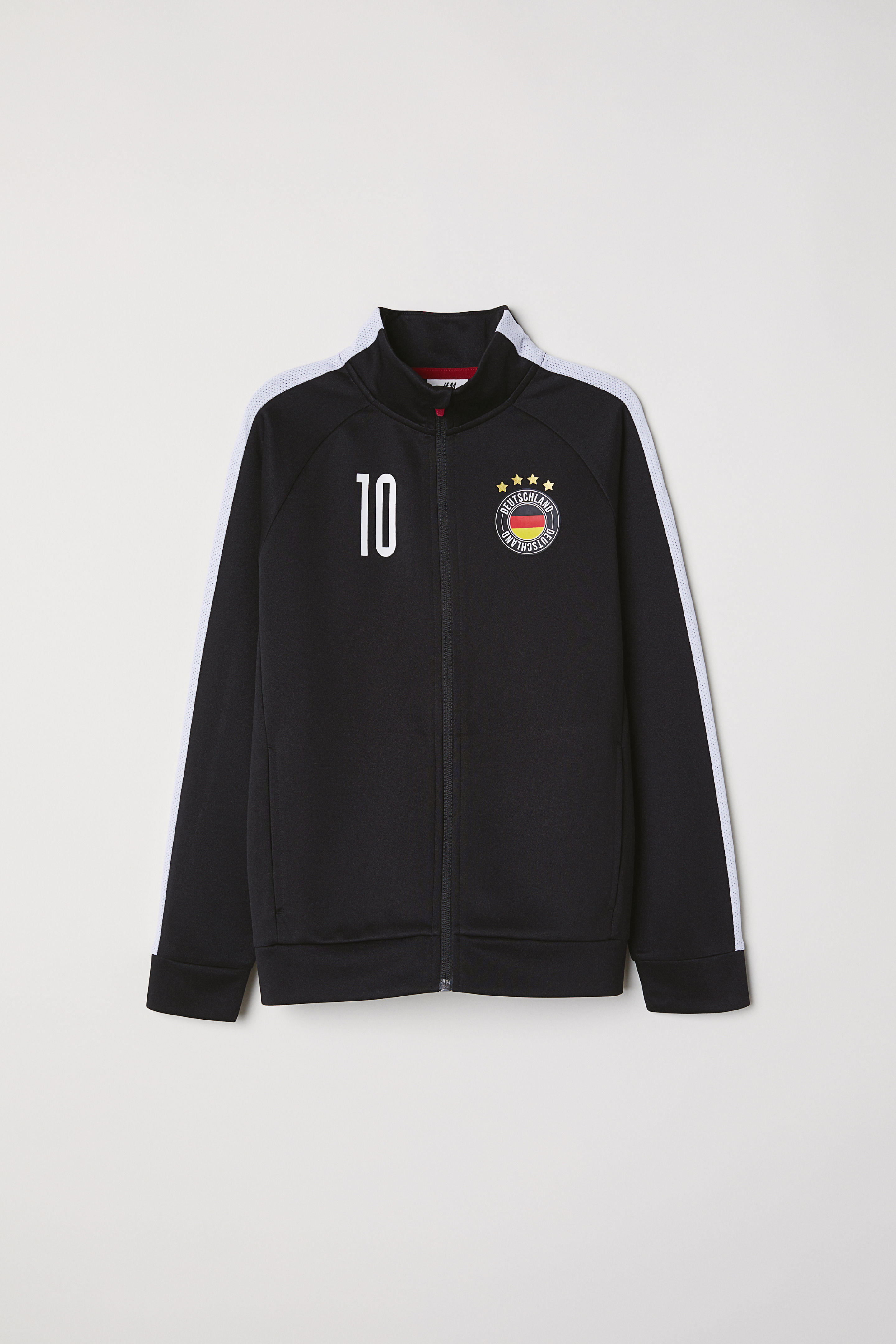 

Спортивная кофта H&M 158 164см черно белый 5811177