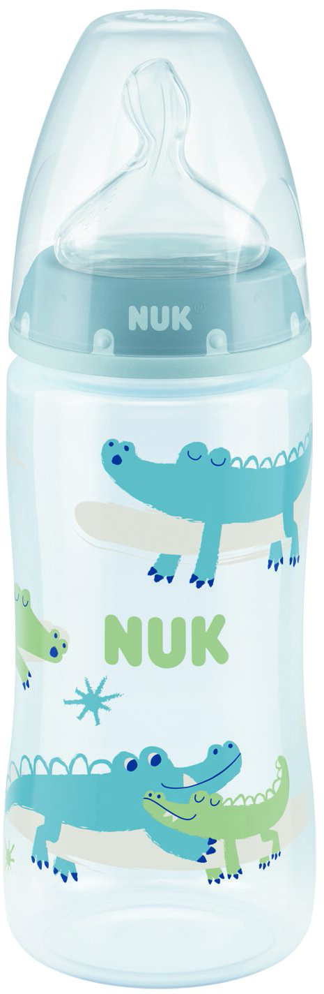 

Бутылочка NUK First Choice Plus Крокодилы 300 мл Синяя (4008600418160)