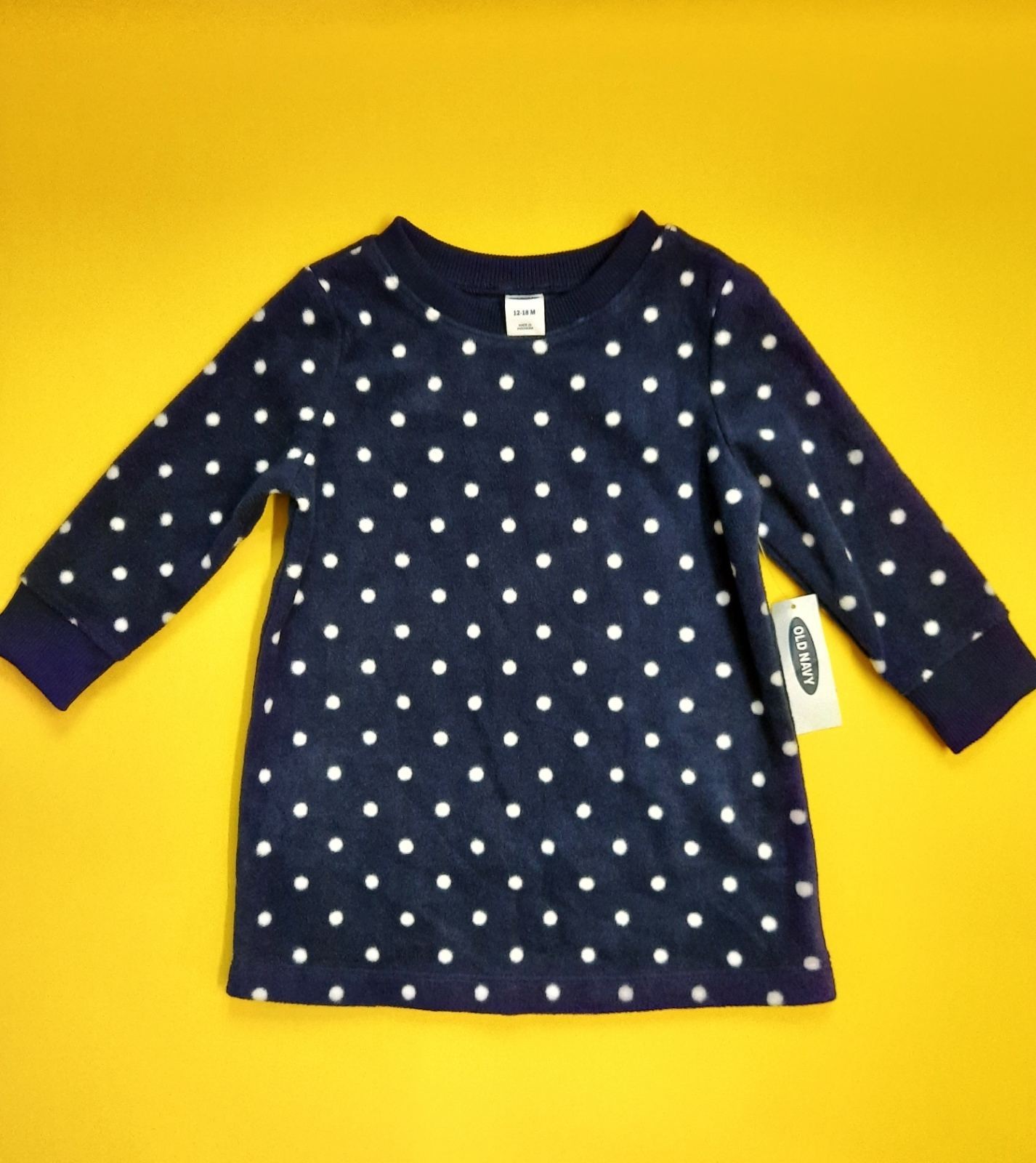 

Флисовое платье Old Navy 503403-01-4 74-80 см Темно-синее