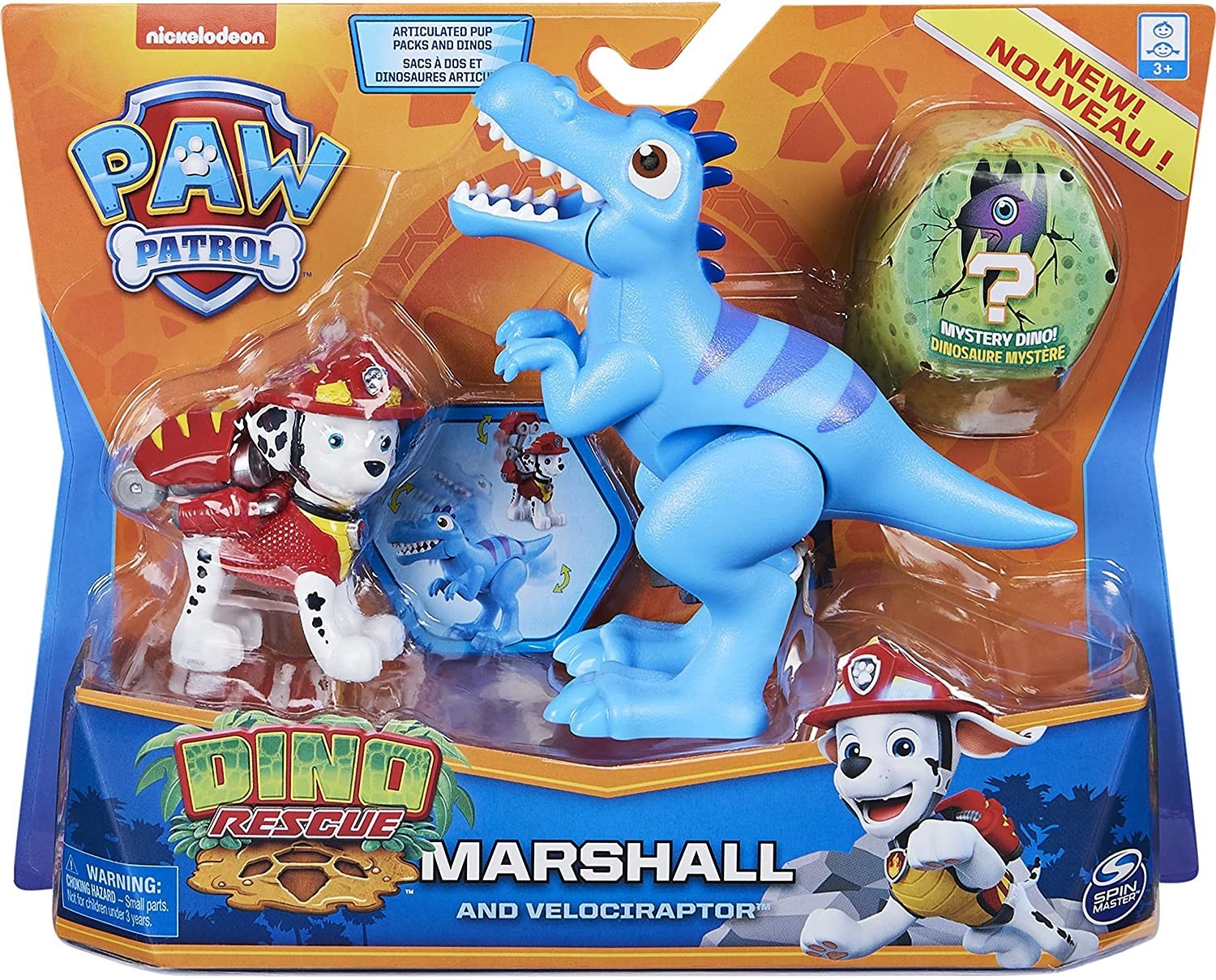 

Игровой набор Spin Master Paw Patrol Dino Rescue Marshall and Dinosaur Velociraptor (6059510)