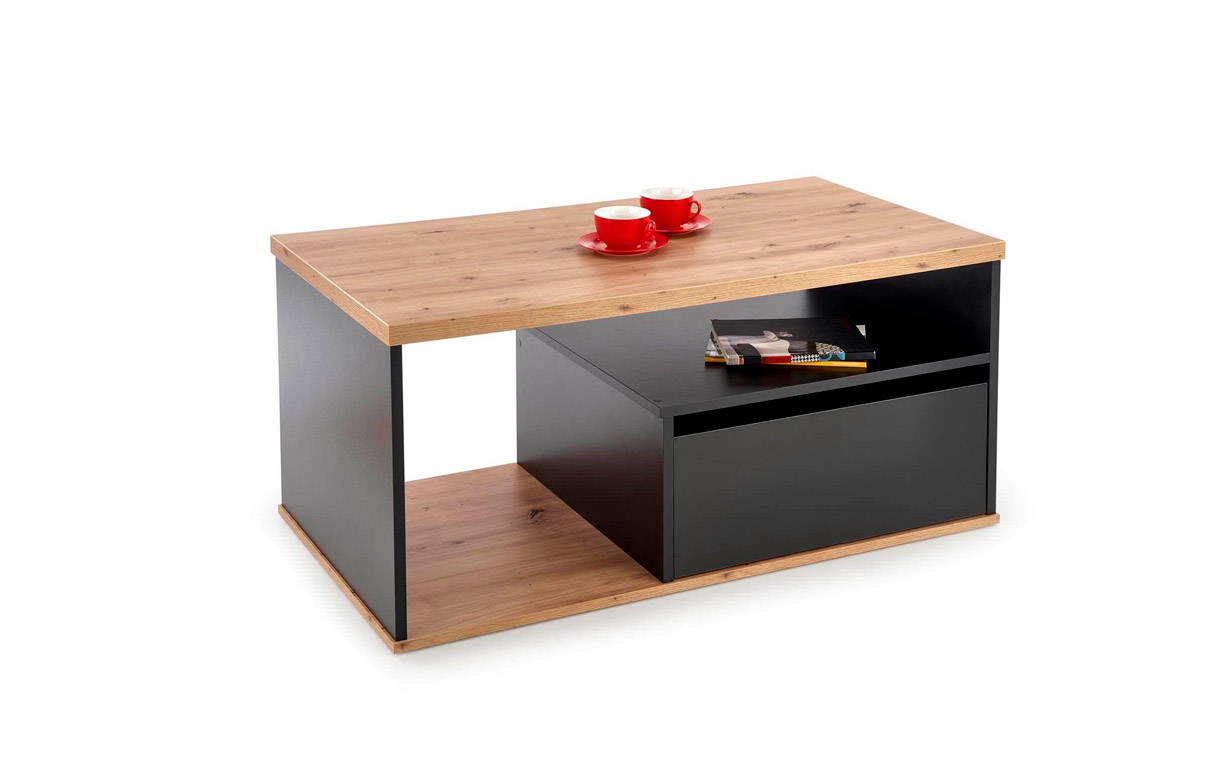 

Стол журнальный Pantera dub votan/black Halmar