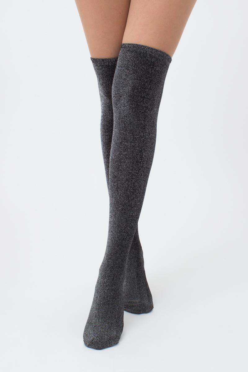 

Гольфы-ботфорты GIULIA WB1 LUREX PA 001 0 Den Black/silver metallic