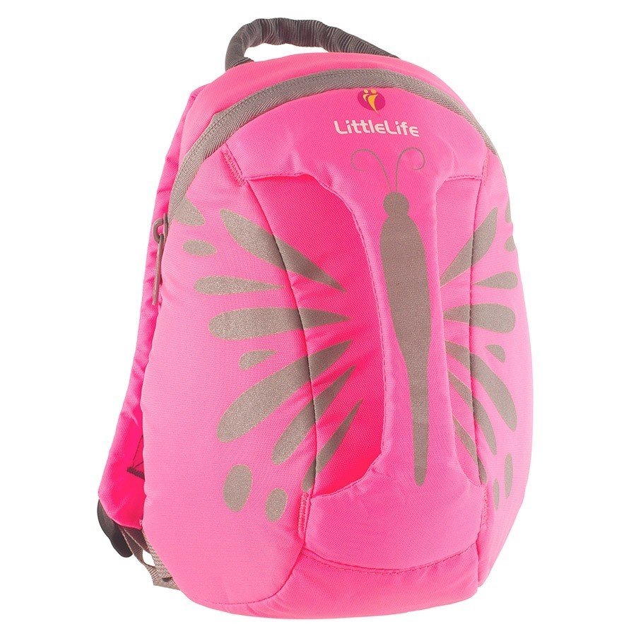 

Рюкзак детский Little Life Hi-Vis Action Toddler со светоотражателями 3L на возраст 1-3года, butterfly