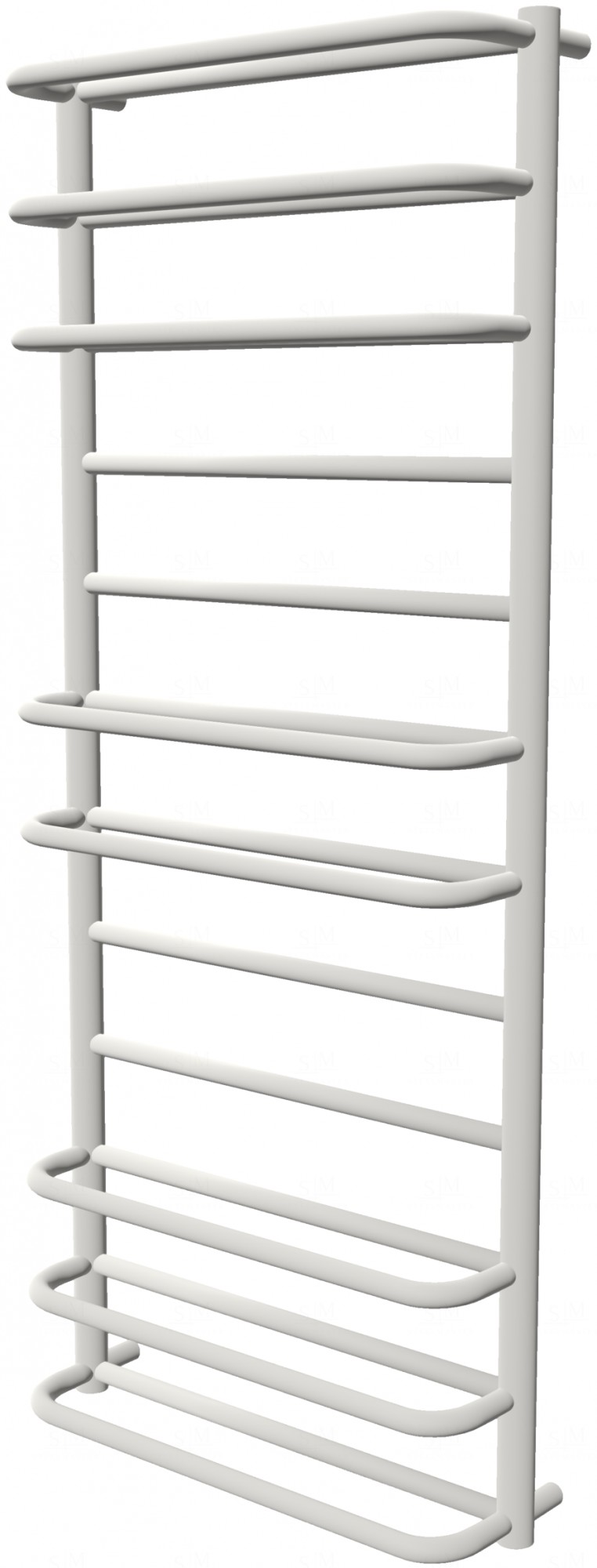 

Белая полотенцесушилка Comfort 12 RAL9016 лесенка 1250x532, white